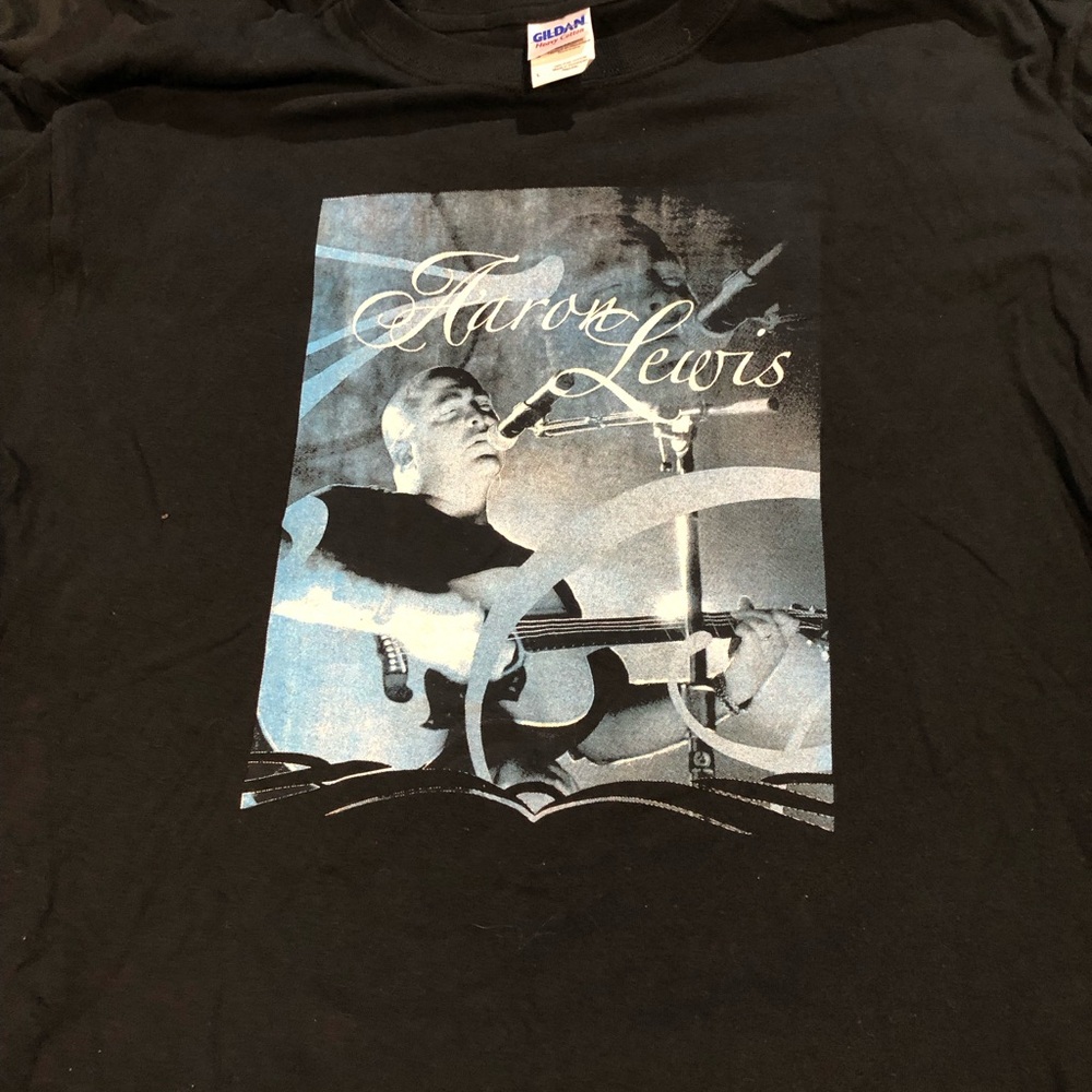 Vintage Aaron Lewis of Staind 2007 Solo Acoustic Tour Tee Shirt Size L/XL Unisex